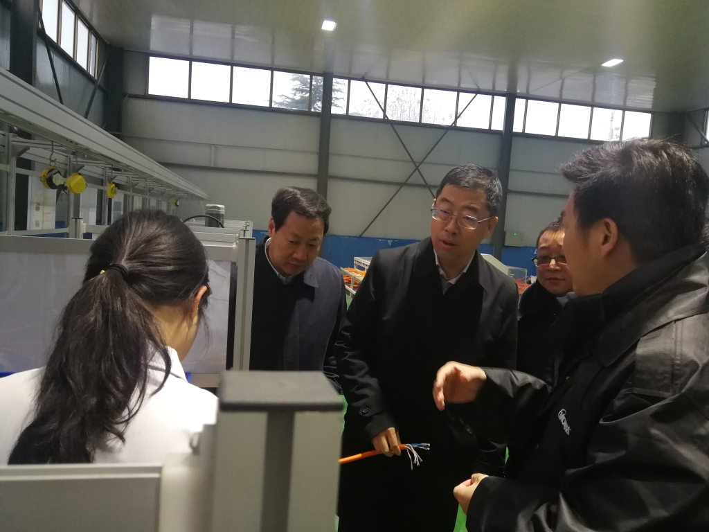 2019年12月23日，，，，河北省副省长葛海蛟到尊龙凯时线缆集团调研